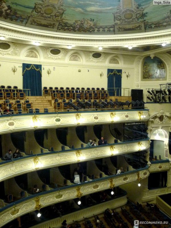 Схема зала в Михайловском театре СПБ