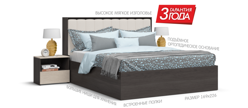 Кровать Милана 1600х2000
