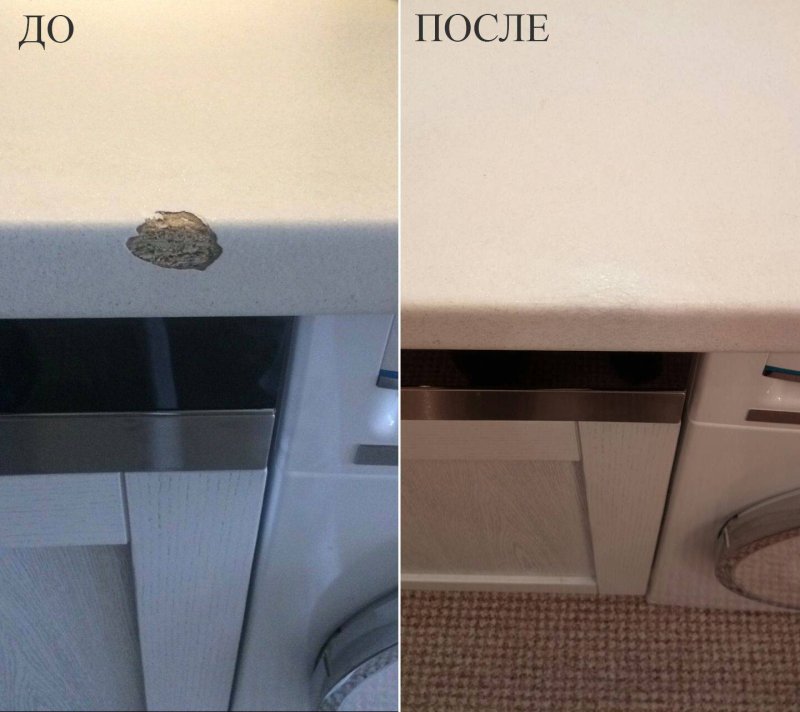 Сколы на мебели из ДСП