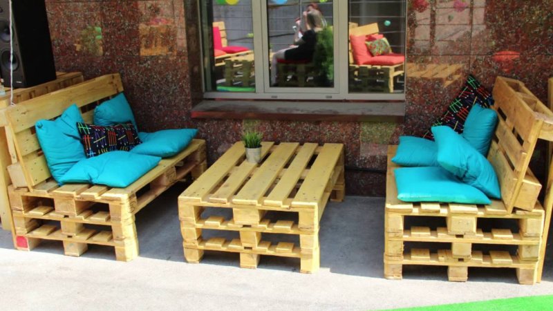 Детская мебель из поддонов