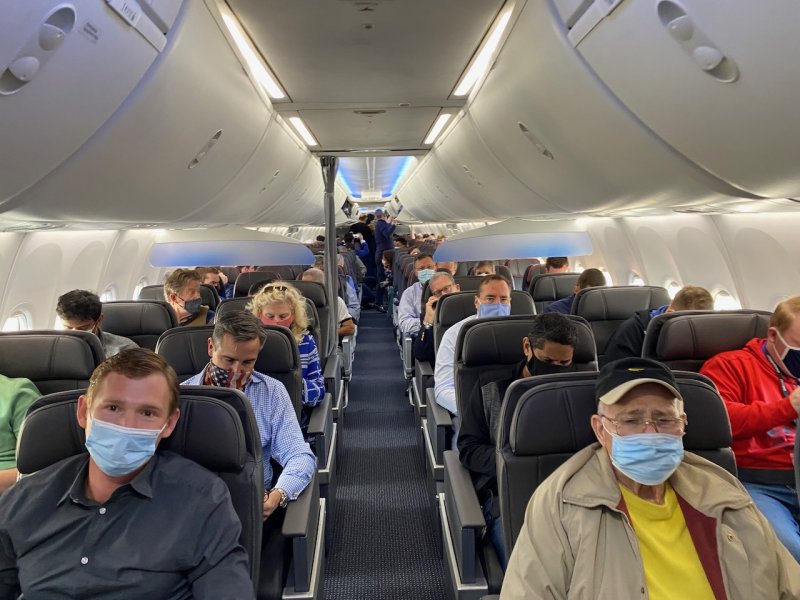 Boeing 737-800 победа внутри