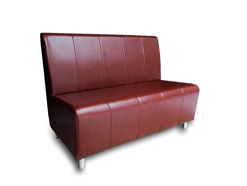 Диван офисный "стандарт" 1600х620х700мм. (Aries Red 581 3 кат.)