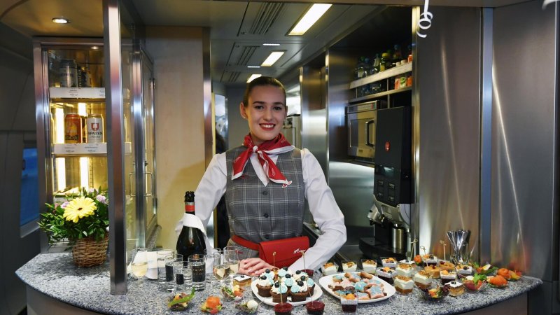 Вагон ресторан в Сапсане