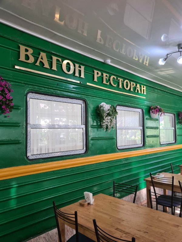 Кухня вагона ресторана