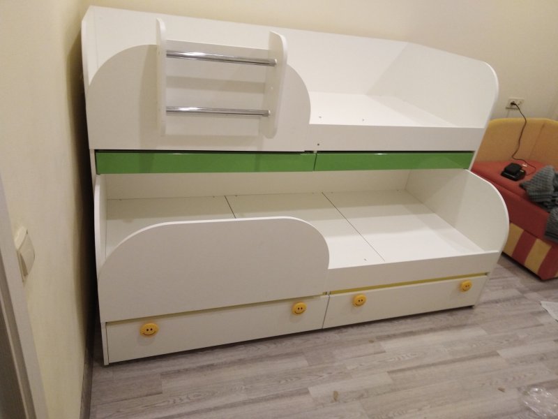 Кровать двухъярусная БТС мамба кр-06+кр-01