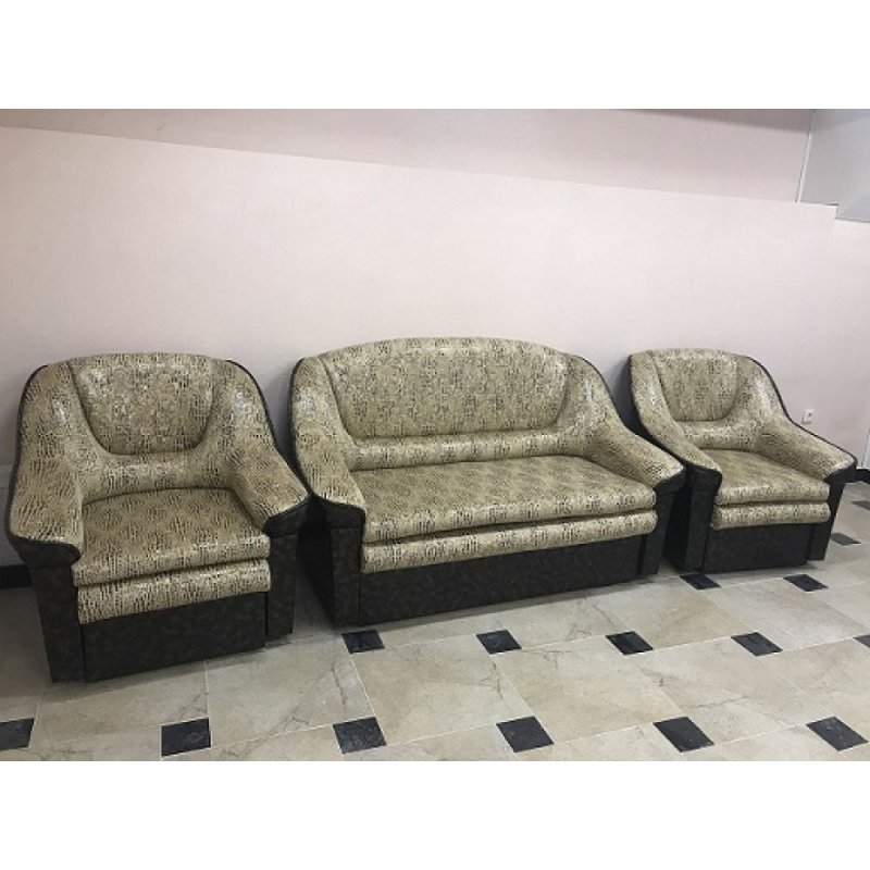 Комплект мягкой мебели диван и 2 кресла