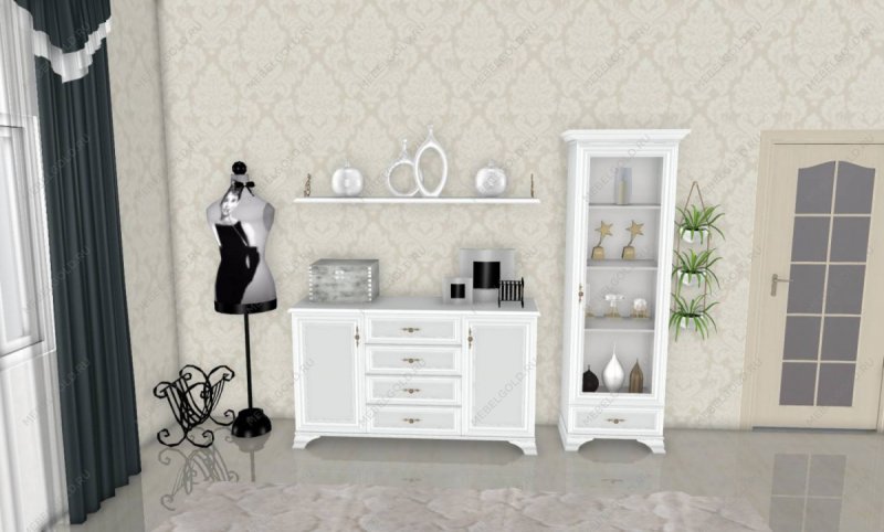 Кентаки белый reg1w1s витрина