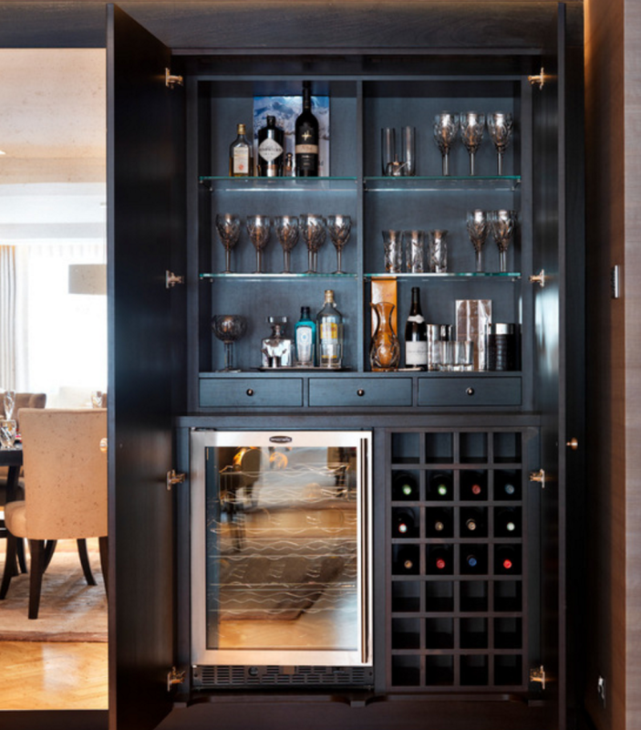 Versailles Mirrored Bar Cabinet винный шкаф