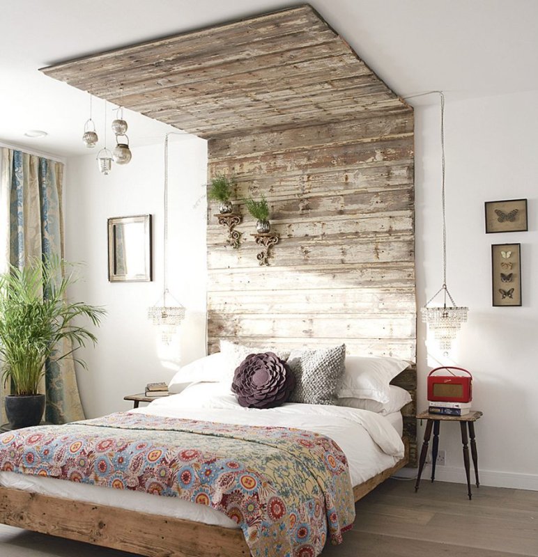 Rustic Wood Decor спальня