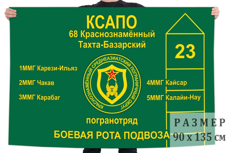Флаг пограничников 68 погран отряд