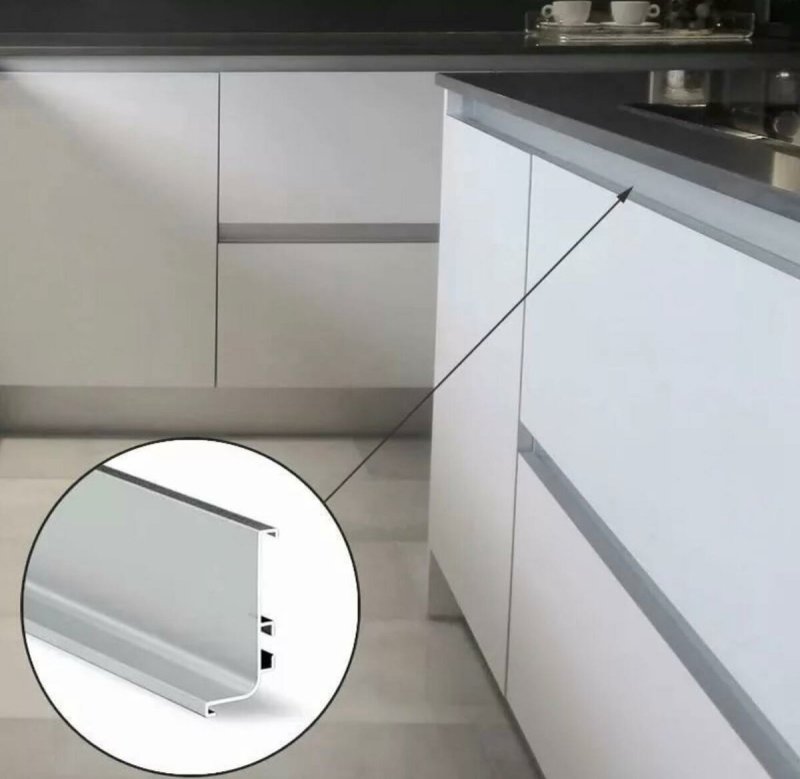 Rehau ручка-профиль l 4100 черный матовый премиум лайн Alu 1146l