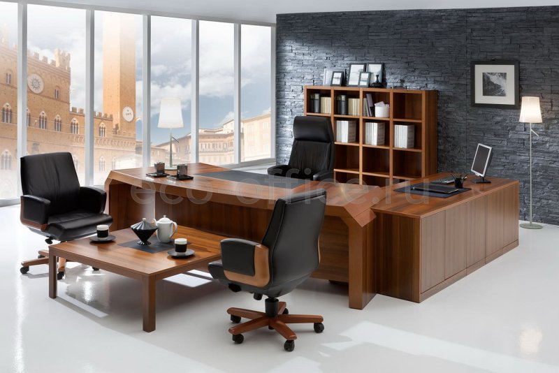 Мебель VP_Chicago n стол руководителя 190 темн. Дуб