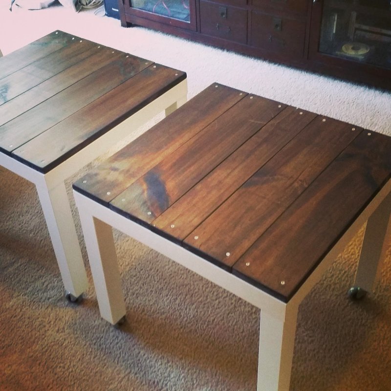 Стол икеа ЛАКК DIY
