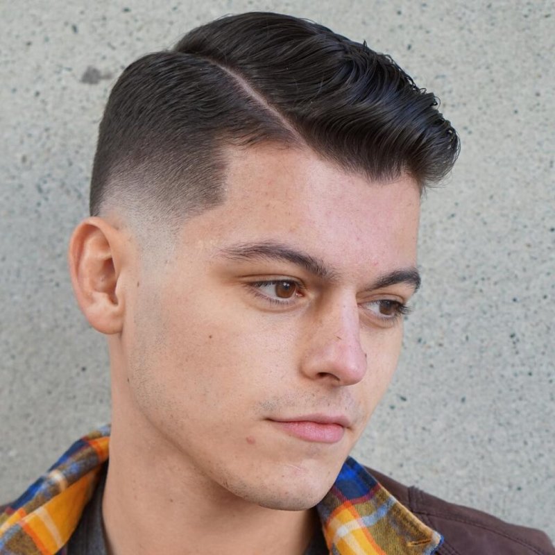 Side Part Taper Fade