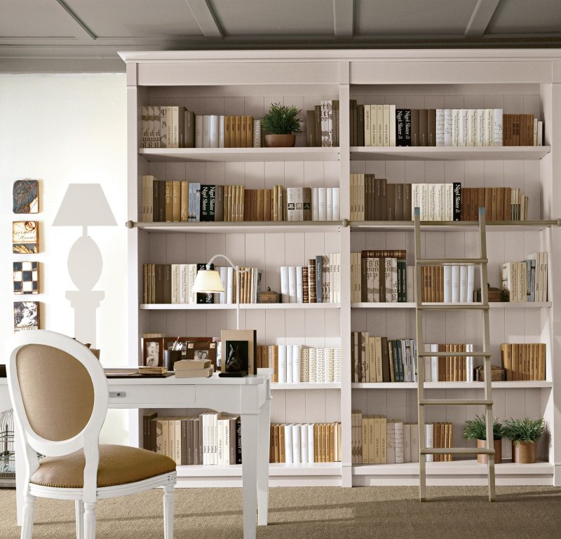 Встроенный книжный стеллаж