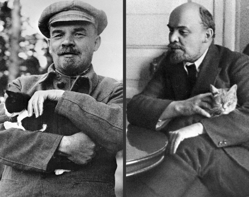 Владимир Ильич Ленин с котиком