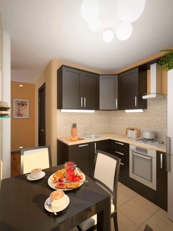 Планировка кухни 6 кв