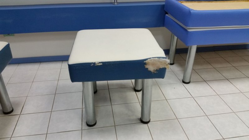 Банкетка со спинкой полумягкая 1500х450х850 мм БМ-24
