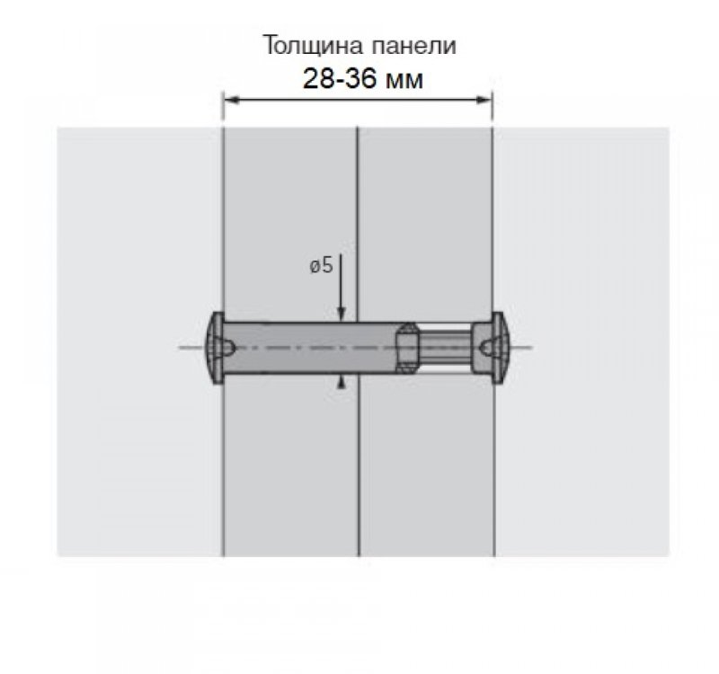 Стяжка межсекционная 4х27 никель