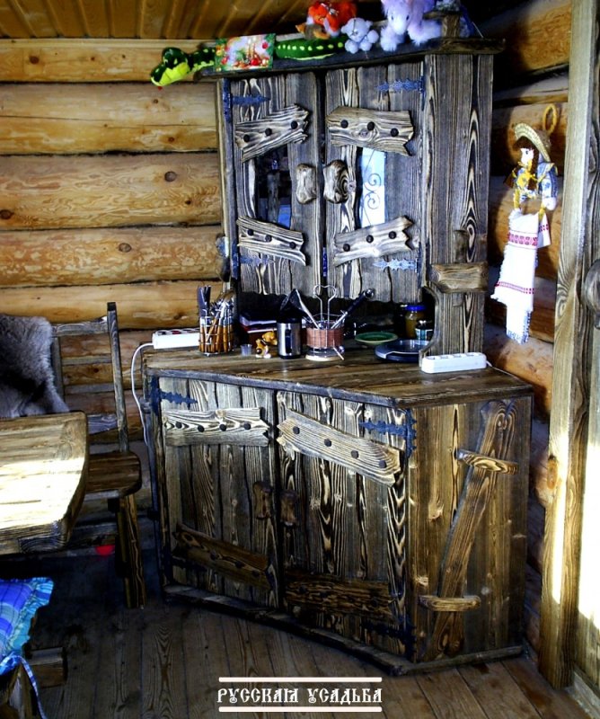 Мебель для бани под старину