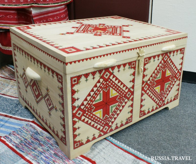 Бабушкин сундук с тканями