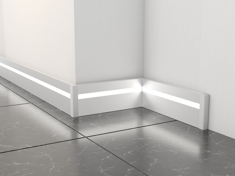 Алюминиевый плинтус progress profiles PROSKIRTING line