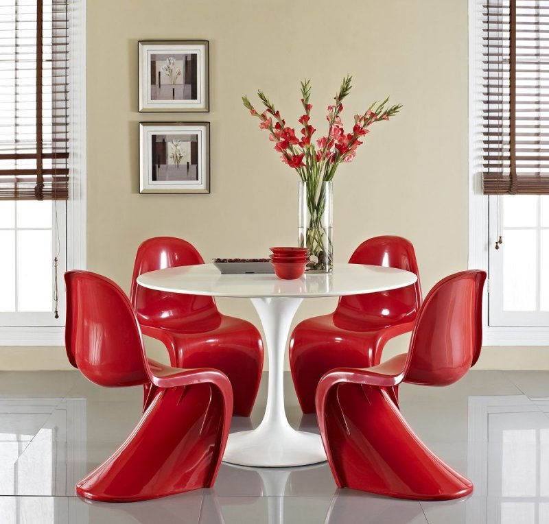 Стул Panton Chair красный