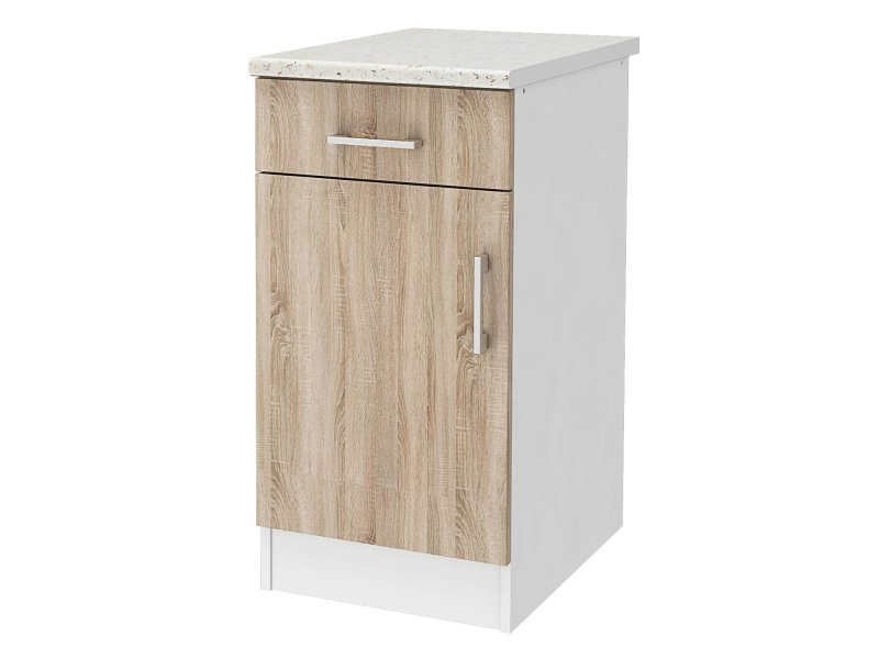 Шкаф напольный "дуб Шато" 80x86x60 см, ЛДСП