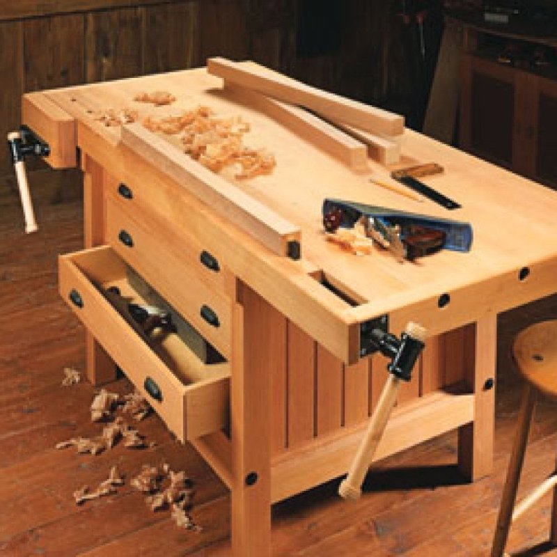 Блочный верстак woodworker