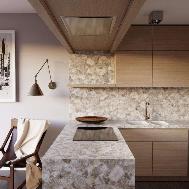 Столешница Slotex 8061/r Honey Quartz