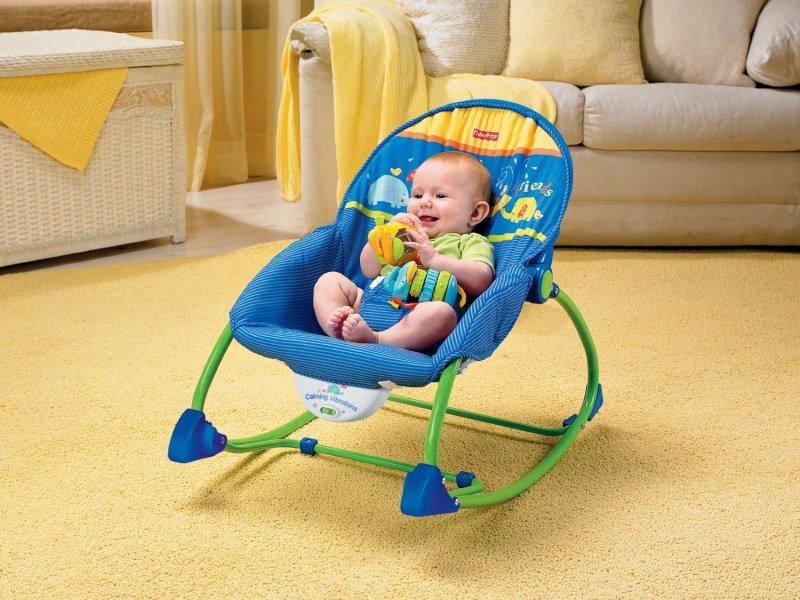 Шезлонг - кресло - качалка "Deluxe 2в1" Fisher-Price