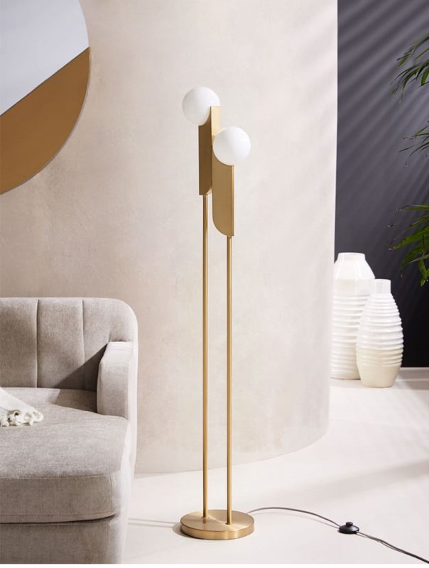 Латунный торшер ottimo Torchiere Floor Lamp