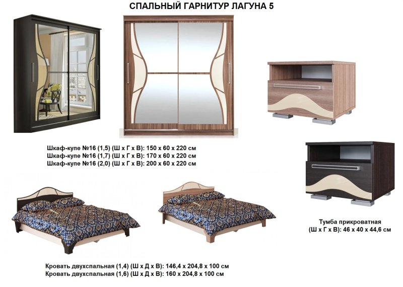 Лагуна 4 спальня SV mebel