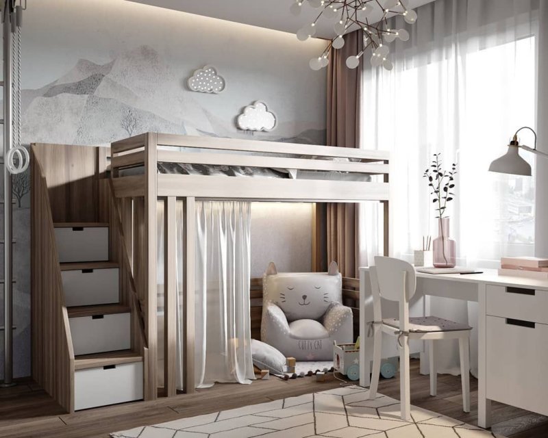 Loft Bed кровать чердак