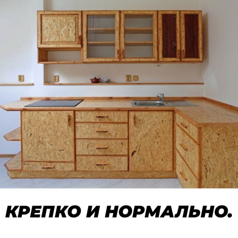 Кухонный гарнитур из OSB