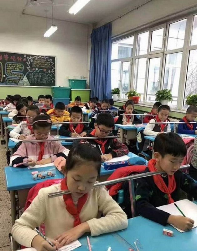 Посадка школьника за столом