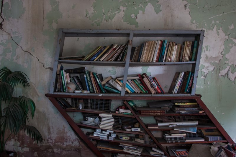 Пыльные книжные полки