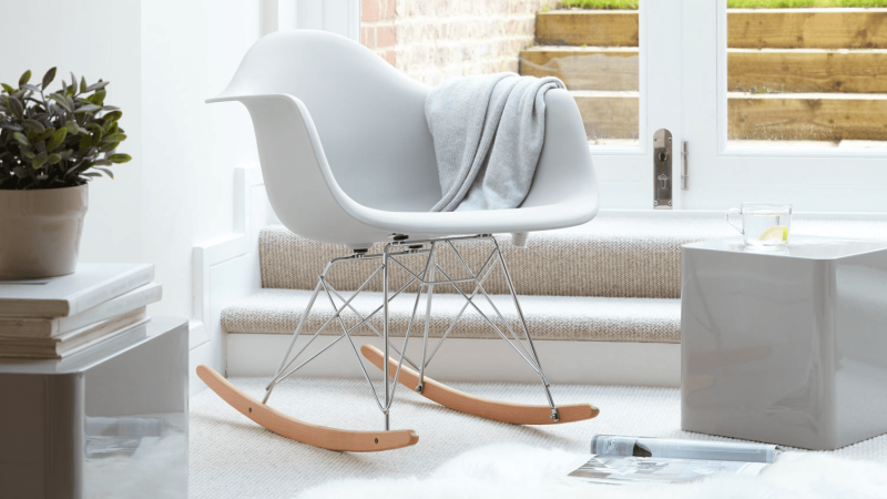 Кресло качалка Eames, белый