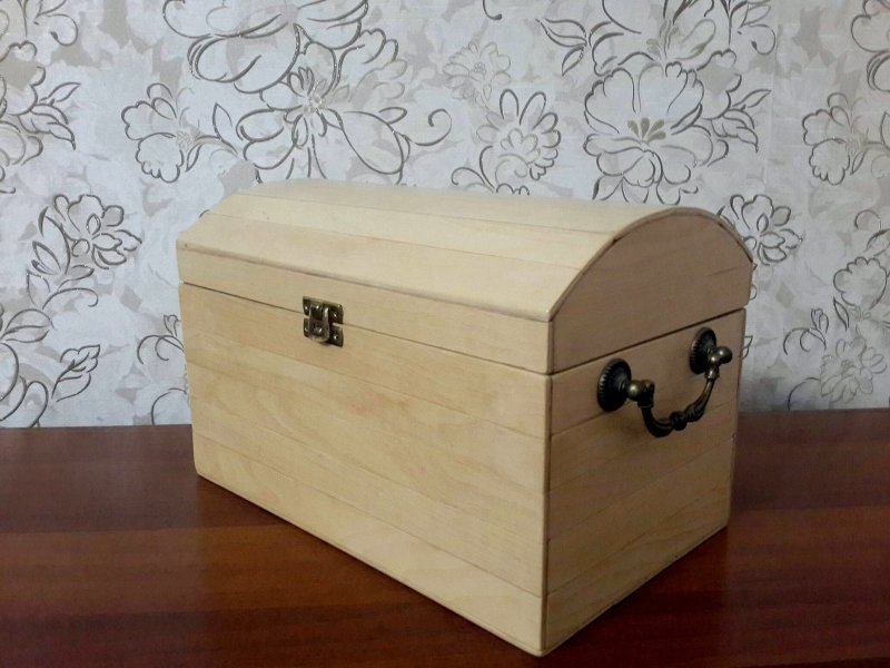 Шкатулка сундук из фанеры