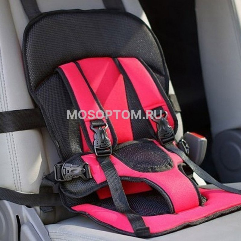 Детское бескаркасное автокресло Multi function car Cushion красное