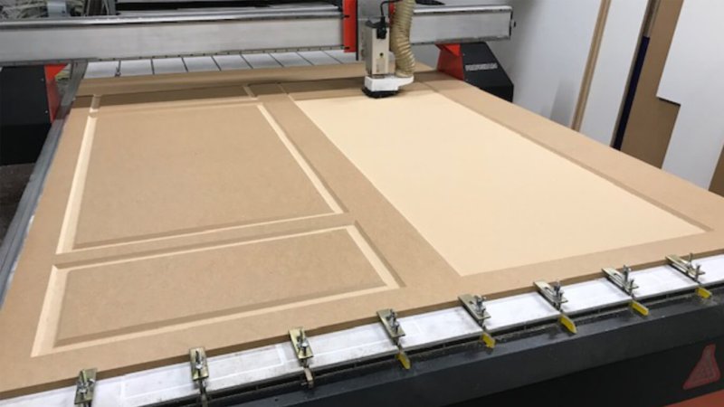 МДФ подкладка CNC фрезер
