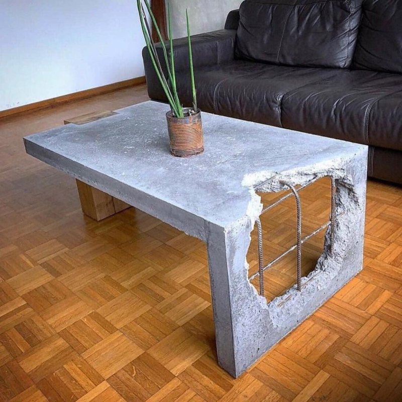Кофейный столик из бетона