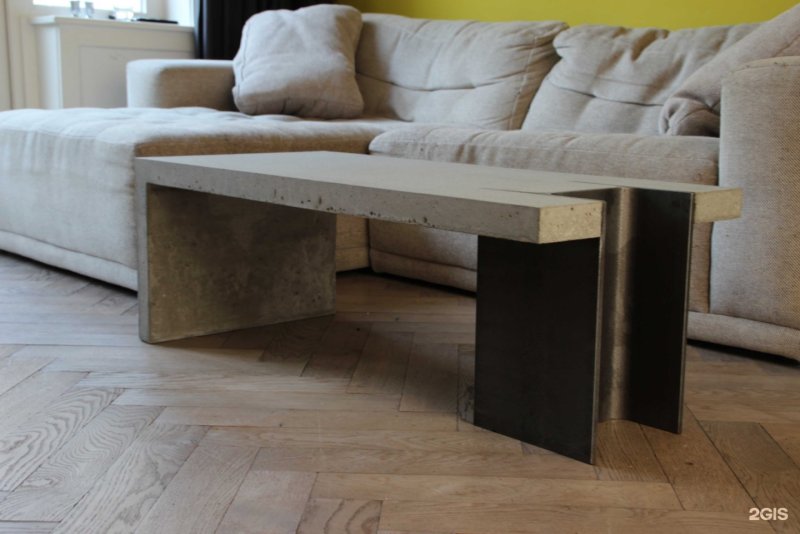 Столик из бетона DIY
