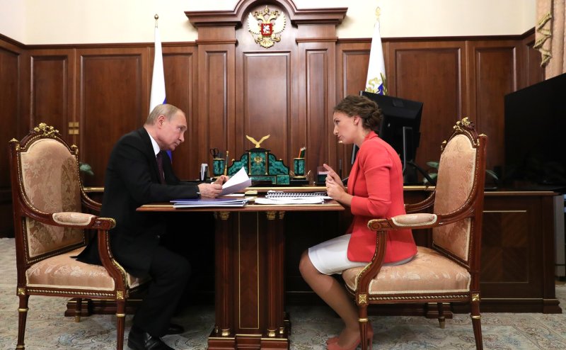 Путин в Кремлевском Дворце