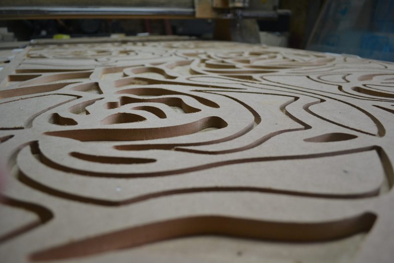 CNC резка панели МДФ фасады