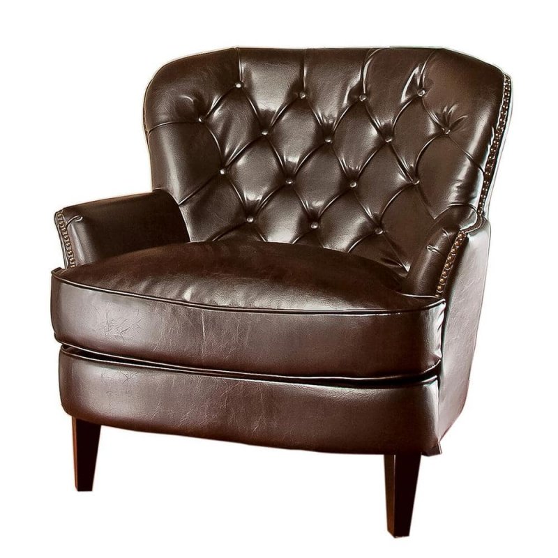 Кресло ruble Armchair Brown Leather