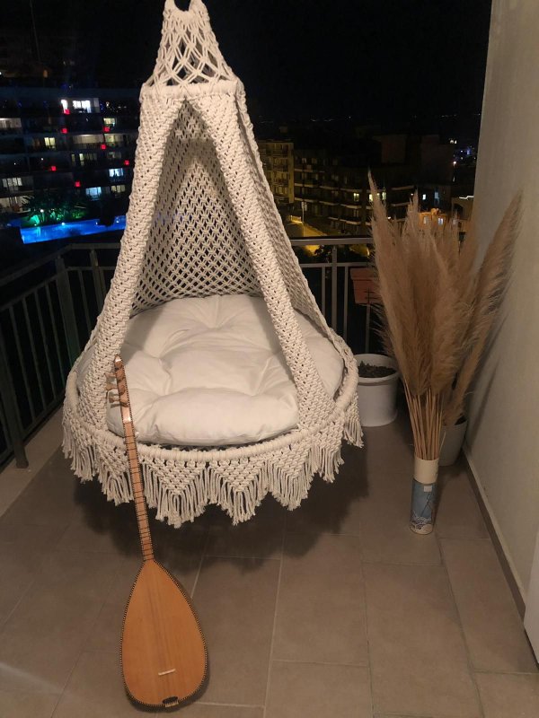 Подвесное кресло Xiaomi MWH Ellz Hanging Basket Rattan Chair