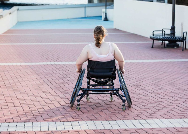 Paralyzed person