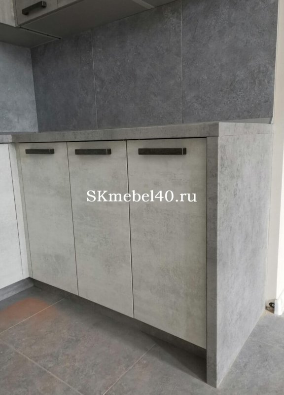 Бетон Пайн белый ЛДСП кухня