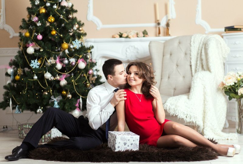 Новогодний вечер у камина